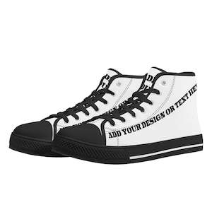 Sassy Wearables: Design Your Own Womens High Top Canvas Shoes