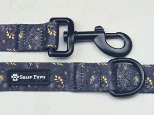 Leads: Dog Lead - Midnight Blossom