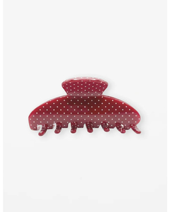 Stella + Gemma Hair Claw Mini Dots - Red - Sassy Sadie