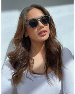 Products: Stella + Gemma Matt Black High Line Sunnies - Sassy Sadie