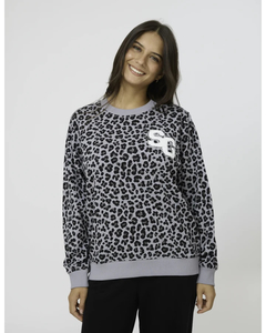 Stella + Gemma Essential Sweatshirt Grey Leopard - Sassy Sadie