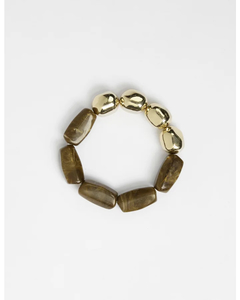 Stella + Gemma Bracelet Beads Brown - Sassy Sadie