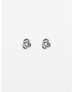 Stella + Gemma Earring Silver Large Knot - Sassy Sadie