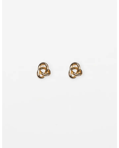 Stella + Gemma Earring Gold Large Knot - Sassy Sadie