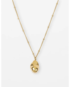 Stella + Gemma Necklace Nugget Pendent Gold - Sassy Sadie