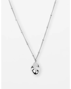 Stella + Gemma Necklace Nugget Pendent Silver - Sassy Sadie