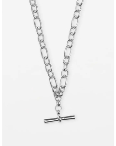 Stella + Gemma Necklace Gold Chunky Fob Silver - Sassy Sadie