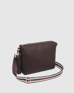 Lounhide Daisy Stripe Crossbody Bag Chocolate - Sassy Sadie