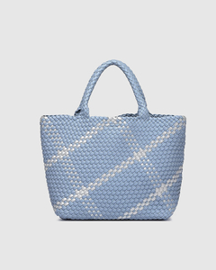 Products: Louenhide Chambray Silver Cruiser Woven Tote Bag - Sassy Sadie