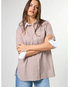 Stella + Gemma Connery Shirt - Boardroom Browns - Sassy Sadie