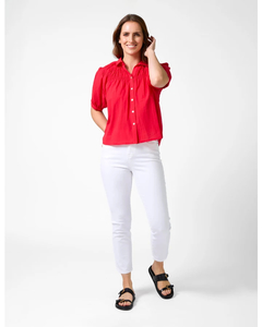 Products: Stella + Gemma Mimi Blouse - Flame - Sassy Sadie