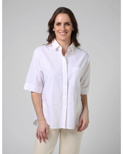 Products: Stella + Gemma White Mischa Shirt - Sassy Sadie