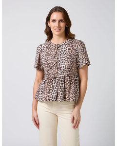 Products: Stella + Gemma Leopard Eva Blouse - Sassy Sadie