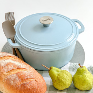 Sauté Cast Iron Dutch Oven - Azul
