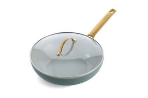 GreenPan Padova Smokey Blue Covered Wok 28cm/3.7L