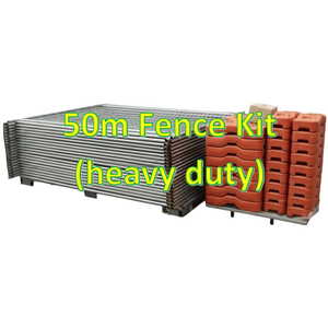 Temporary Fencing: 50m Temporary Fence Kit (Heavy Duty)