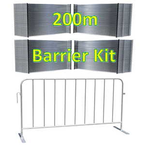Barriers: 200m Pedestrian Construction Barrier Kit