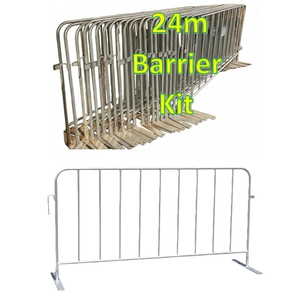 Barriers: 24m Pedestrian Construction Barrier Kit