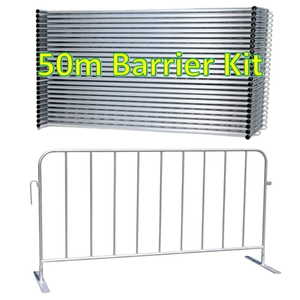 Barriers: 50m Pedestrian Construction Barrier Kit