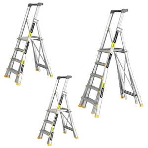 TradeTough AdjustaStep Telescopic Platform Ladder