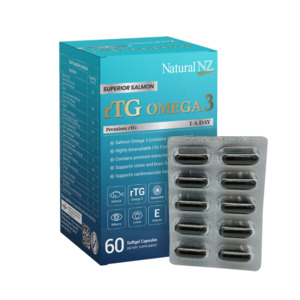 Products: 내추럴엔젯 수퍼리얼 연어 알티지 rTG 오메가3 + 루테인 60 소프트젤캡슐