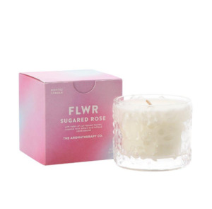 All Gift And Homeware: The Aromatherapy Co. Sugared Rose FLWR Candle 100g