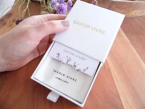 Diamond Cut Sterling Silver Hoop Earrings