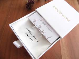 Jewellery: Sterling Silver Patterned Charm Hoop Earrings