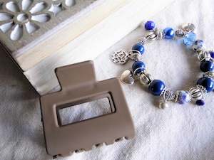 Brown Matte Hair Claw - Small