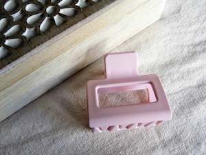 Hair Accessories: Pink Matte Hair Claw - Small