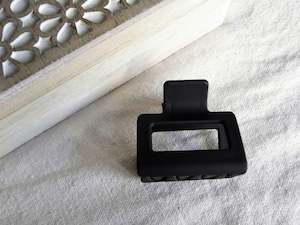 Black Matte Hair Claw - Small