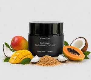 All Gift And Homeware: Surmanti Mango Papaya & Coconut Cane Sugar Exfoliant - 100g