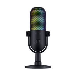 Microphones: Razer Seiren V3 Chroma - RGB USB Microphone with Tap-To-Mute