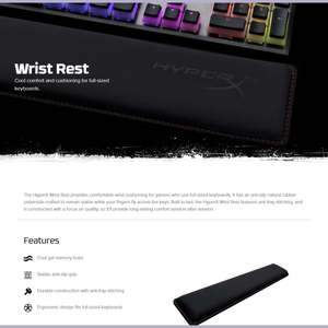Keyboards Mice: HyperX Wrist Rest (Full Size for Keyboard)