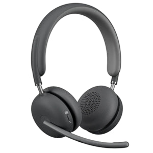 Pc Accessories: Logitech Zone Wireless 2 On-Ear Bluetooth Business Headset with Receiver - UC Version (Graphite)