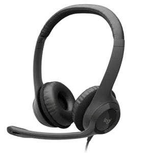 Pc Accessories: Logitech H390 USB Digital On-Ear Headset (Black)