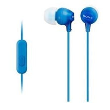 Pc Accessories: Sony MDR-EX15APLI Wired In-Ear Headphones with Smart Phone Control (Blue)