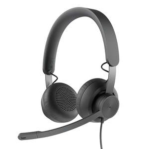 Pc Accessories: Logitech Zone Wired On-Ear Headset 981-001096 - Microsoft Teams Certified (Black)