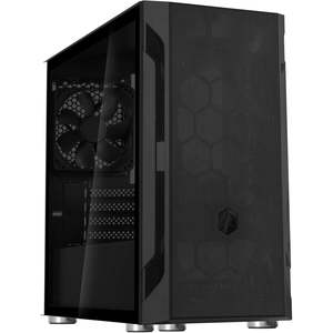 Pc Cases: SilverStone Fara H1M mATX Gaming PC Case SST-FAH1MB-G - Tempered Glass (Black)