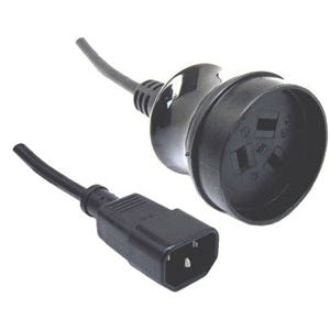 Dynamix Power Cord - 10A/250V UPS IEC (M) to 3 Pin Power (F) 0.5m