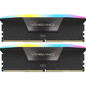 Corsair Vengeance RGB 32GB DDR5 Desktop RAM Kit (Black)