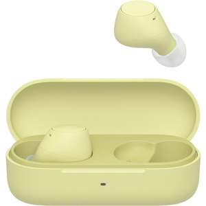Earbuds: Sony WF-C510Y Compact True Wireless In-Ear Headphones Earbuds (Yellow)