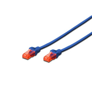 Networking: Digitus UTP CAT6 Patch Lead - 0.2m 0.5m 0.75m 1m 1.5m 2m 5m 10m 15m Cable (Blue)