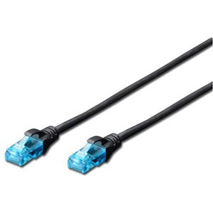 Networking: Digitus UTP CAT5e Patch Lead - 3M Black