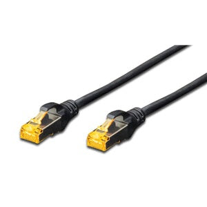 Networking: Digitus S-FTP CAT6A Patch Lead - 10M Black