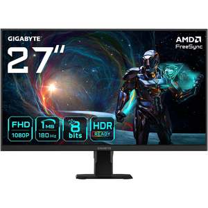 Gigabyte GS27FA 27" | Full HD 1920 x 1080 | 1ms | 180Hz IPS | Gaming Monitor