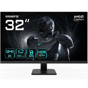 Gaming: Gigabyte GS32QA 32" | 2K QHD 2560 x 1440 | 1ms | 180Hz IPS | Gaming Monitor