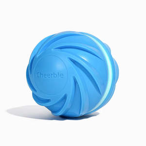 Cheerble Wicked Ball Cyclone All-Terrain Dog Ball Smart Dog Toy Wickedball (Blue)