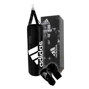 Adidas Junior Boxing Set - Punchbag and Boxing Gloves (Black)