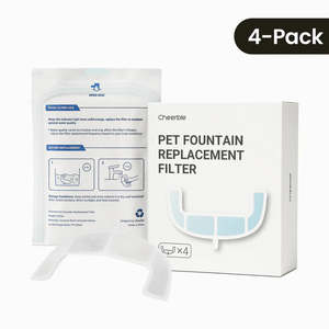 New Arrivals: Cheerble Replacement Filter for Elfin E1 Lite Pet Water Fountain Filters (4-Pack)